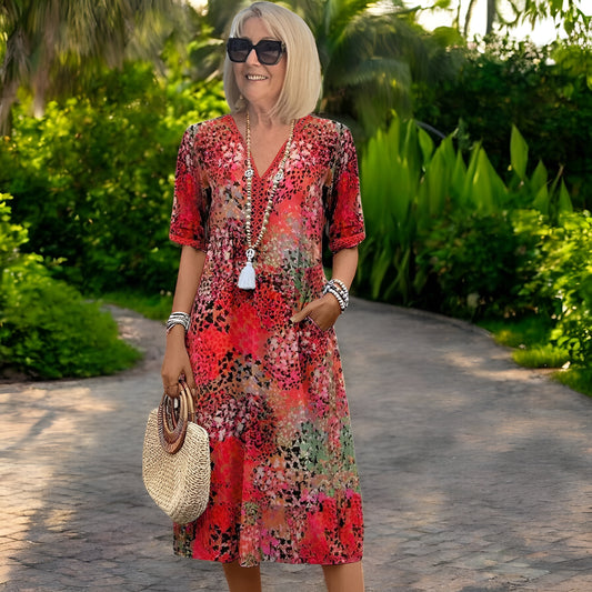 Sienna™ | Luchtige Print Jurk